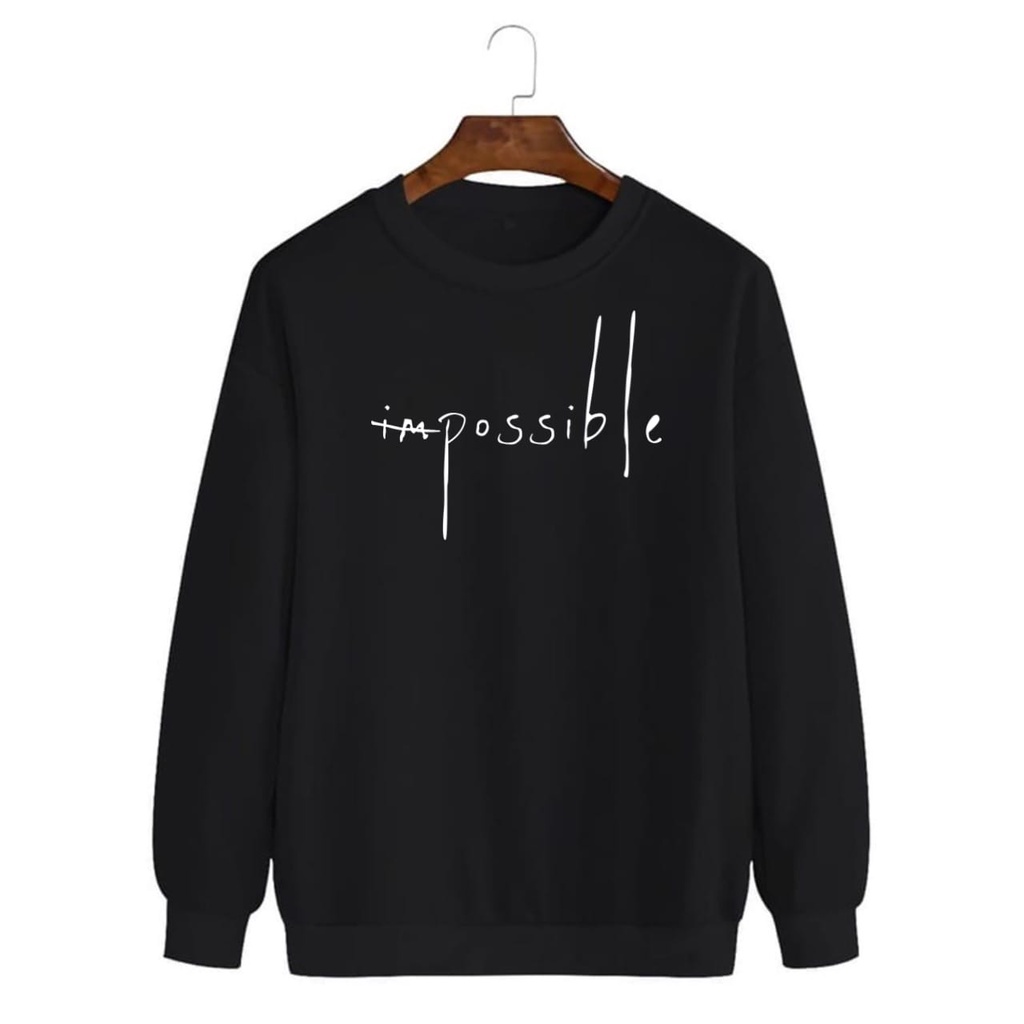 BIA COD /Baju Sweater Impossible /sweater terbaru / sweater terlaris / sweater pria terbaru-mukzhop