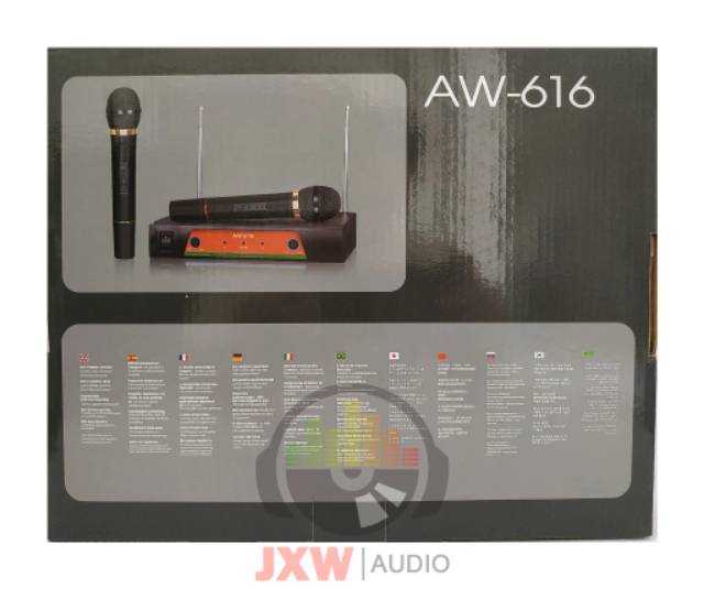 MIC AIWA AW 616 / MICROPHONE WIRELESS AIWA AW-616 / MIC AIWA AW616 HANDHELD