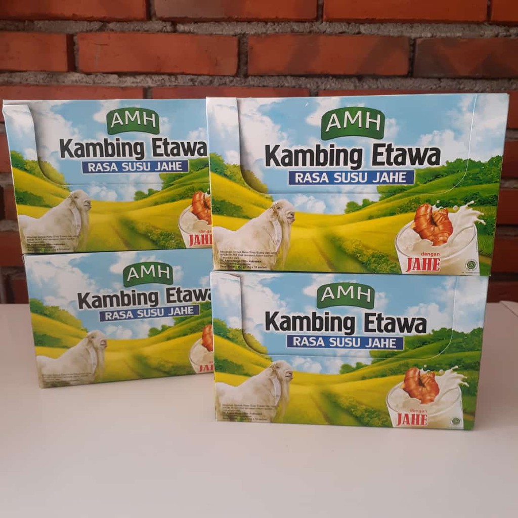 

Susu Kambing Etawa AMH Sachet Dengan Jahe Merah Asli Full Cream