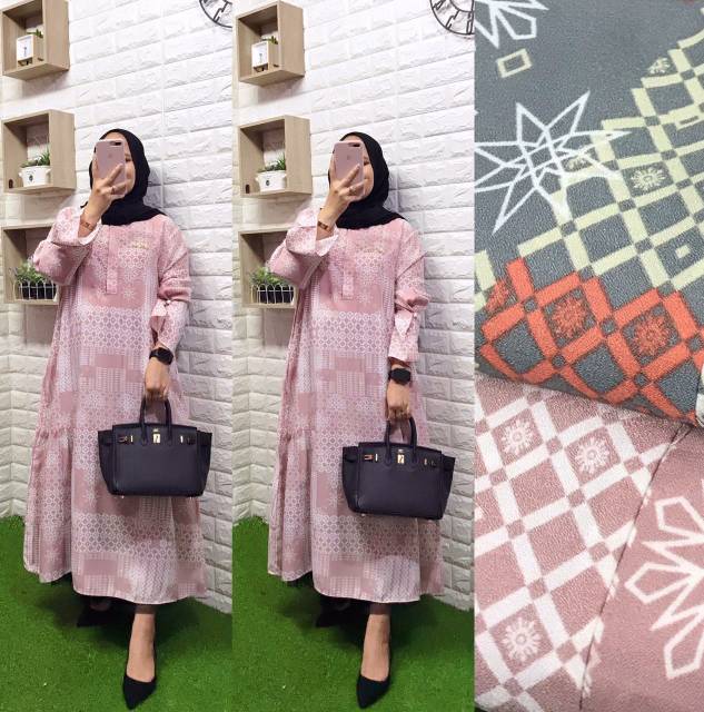 TUNIK PRADA CREPE VINA BY VAVANI ORI