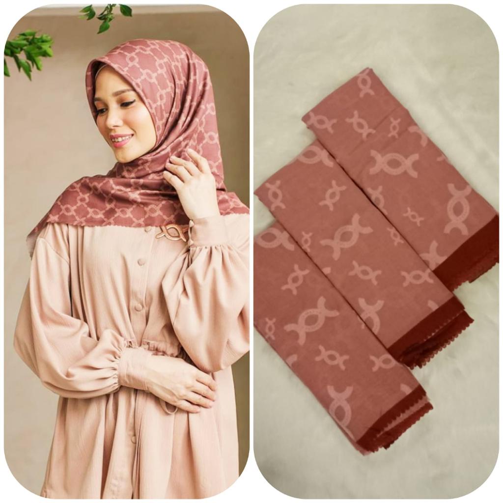 Voal Motif Laser Cut Premium Hijab Deenay Kw Print