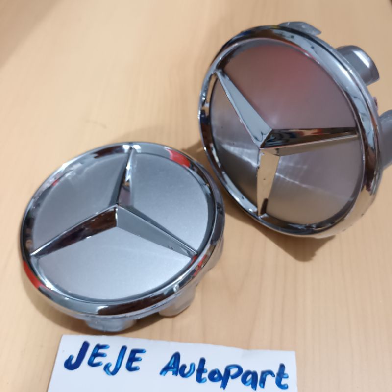 dop roda center tutup as velg mercy marcy marcedes benz chrome diameter7.5cm