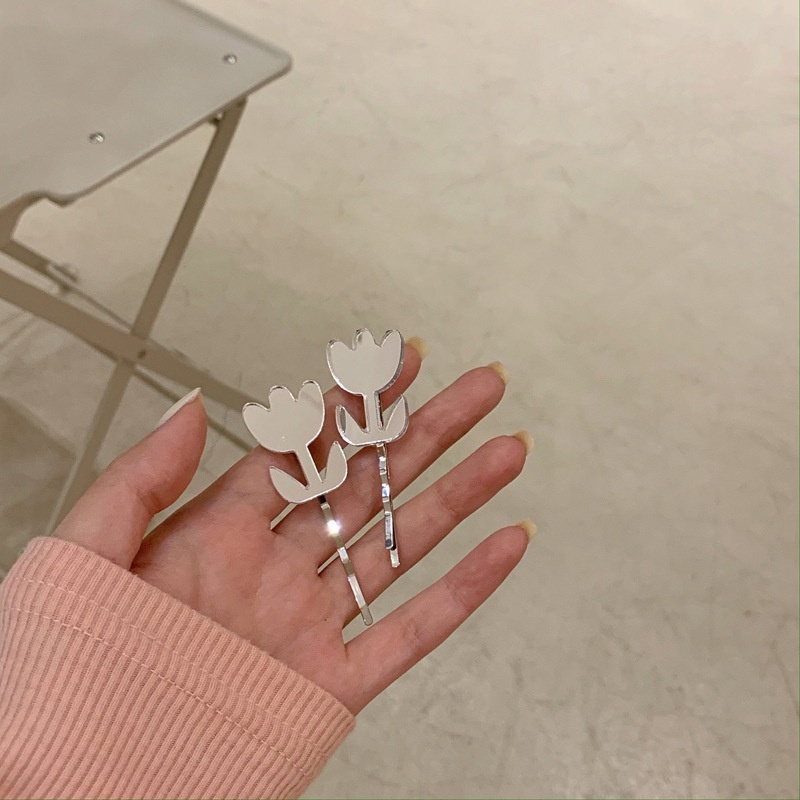 Metal Tulip Hairpin Accessories Cute All-match Simple