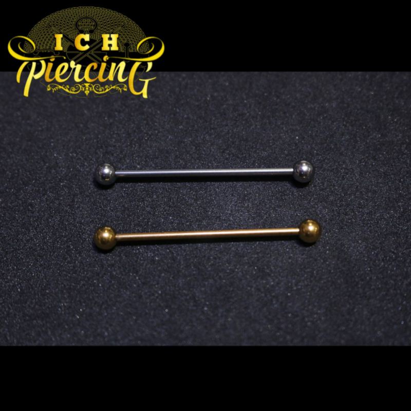 industrial piercing / barbel telinga panjang