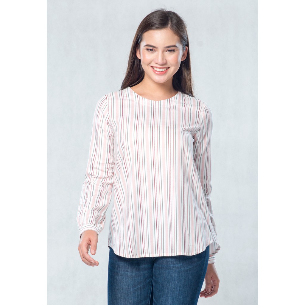 

C2 Gardea Pink Basic Blouse