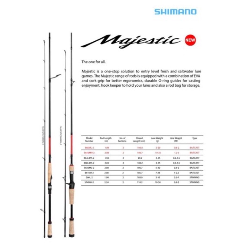 JORAN BC / ROD SHIMANO MAJESTIC 2021