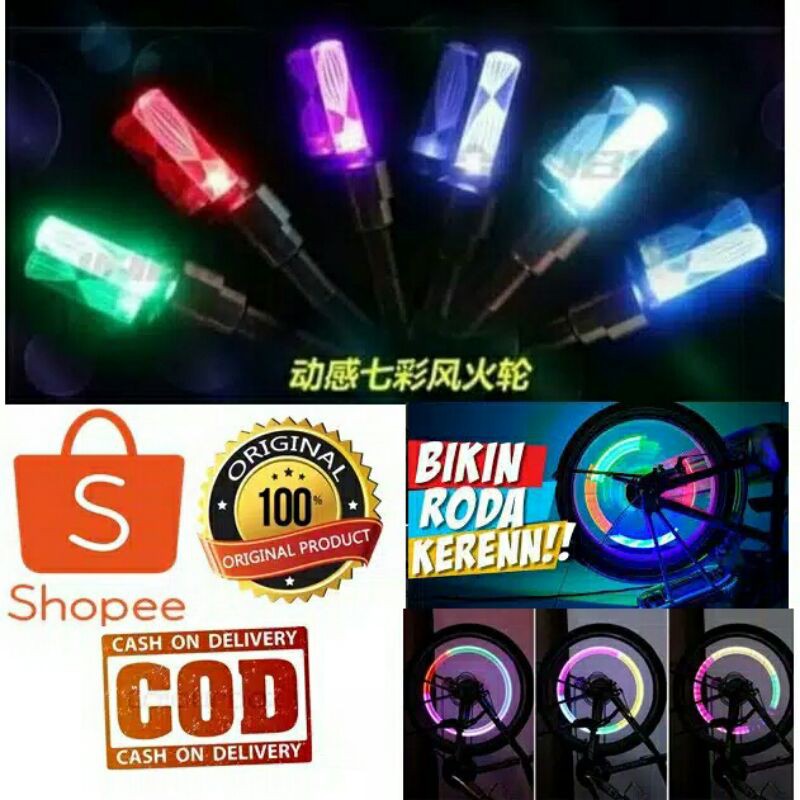 Tutup Penti LED 7 Warna (1 Pcs) - Menyala 7 warna free batrai