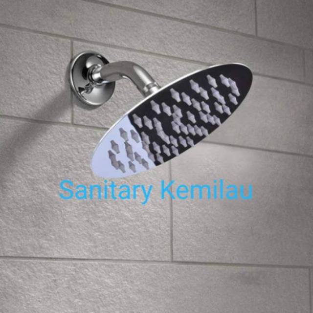 Wall Shower Kamar Mandi Stainles Lengkap 8&quot; 10&quot; 12&quot; - Wall Shower Tanam Tembok Stainles Steel