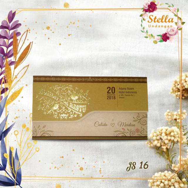 Blangko Undangan Pernikahan JS 16