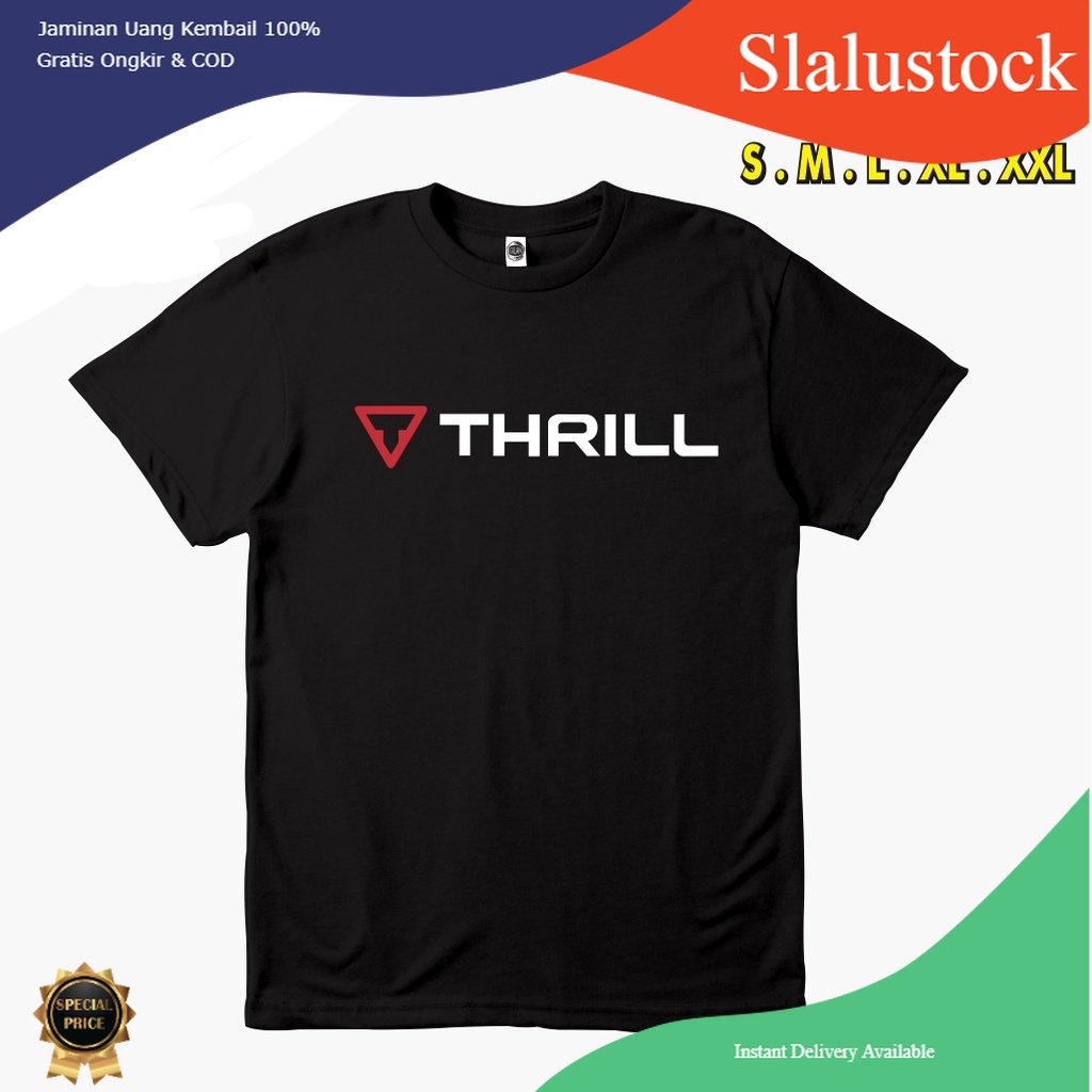 Kaos Baju Thrill Bike Logo Sepeda Road Bike MTB Kaos Olahraga - Distoku