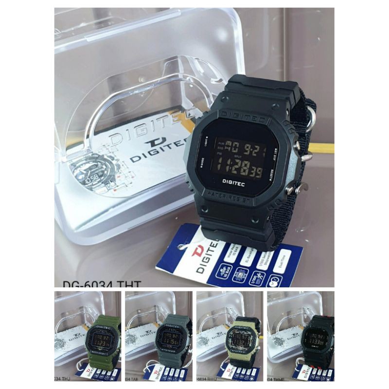 Jam tangan pria original DIGITEC DG 6034