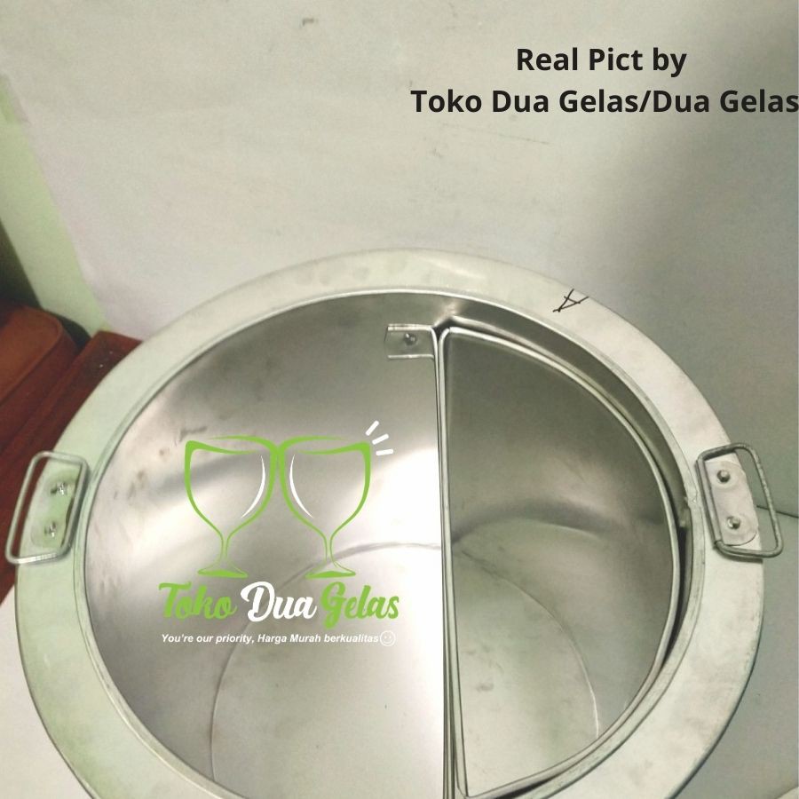 Dandang Tong Mie Ayam Alumunium Sekat Lepas 32 cm tebal 0,8 mm - pangsit alumunium sekat lepas 32 cm