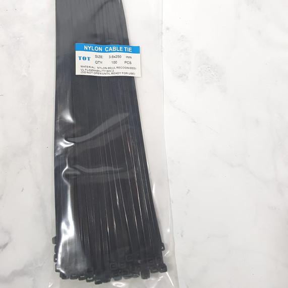 

➸ CABLE TIES / KABEL TIS HITAM 25 cm (100 pcs) ►