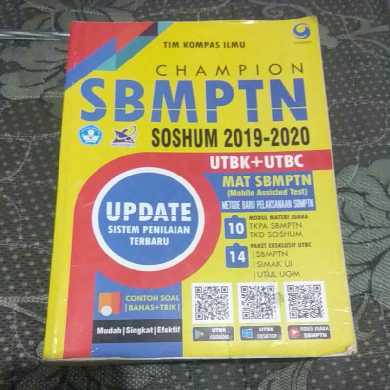 PRELOVED BUKU CHAMPION SBMPTN SOSHUM 2019-2020 UTBK+UTBC GRASINDO ORIGINAL
