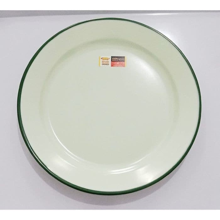 Piring Bulat Enamel 9 inch PE-09B2 / PE09B2 - Golden Dragon Melamine