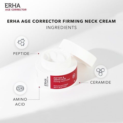 ERHA Krim Leher Age Corrector Peptide &amp; Amino Acid Firming Neck Cream 30 g