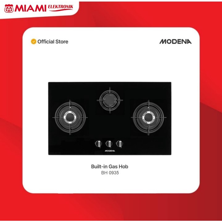 Kompor Gas Tanam Modena BH 0935 / Built In Gas HOB Modena BH0935