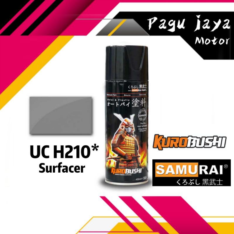 samurai paint SURFACER UC H210* 400ml cat semprot pilox pilok spray