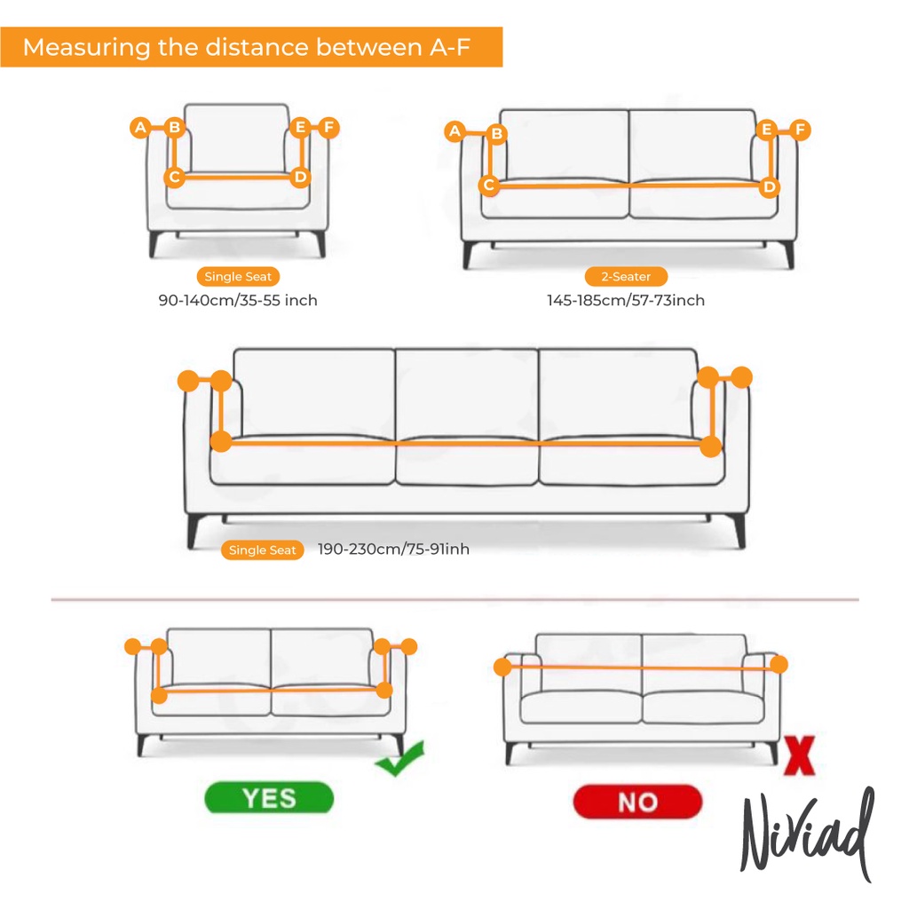 COVER SOFA TEMA ABSTRAK 1/2/3/4 SEATER SET 1 COVER BANTAL