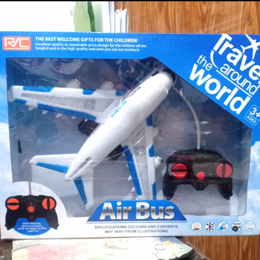 mainan pesawat Remote Kontrol airbus remot mainan remot anak