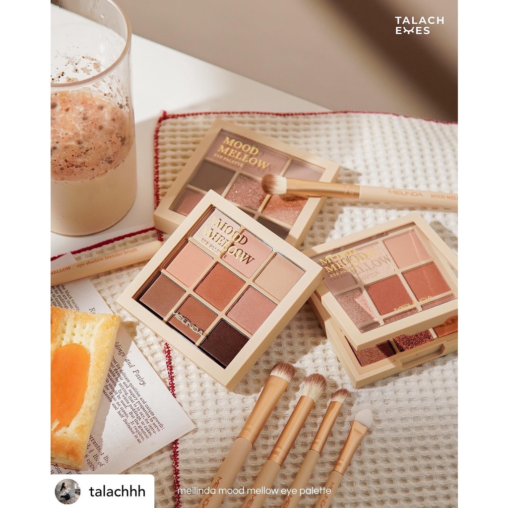 NEW PRODUCT MEILINDA Mood Mellow Eye Palette Glitter Shimmer Eyeshadow Pigmented Must Have Item Thailand
