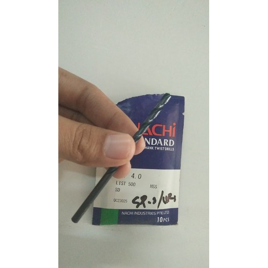mata bor besi 4mm NACHI / mata bor nachi