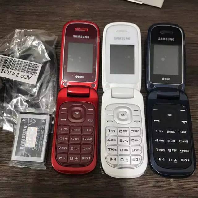 Samsung lipat flip Caramel GT-E1272 samsung murah Hp New bisa bahasa indonesia handphone-4