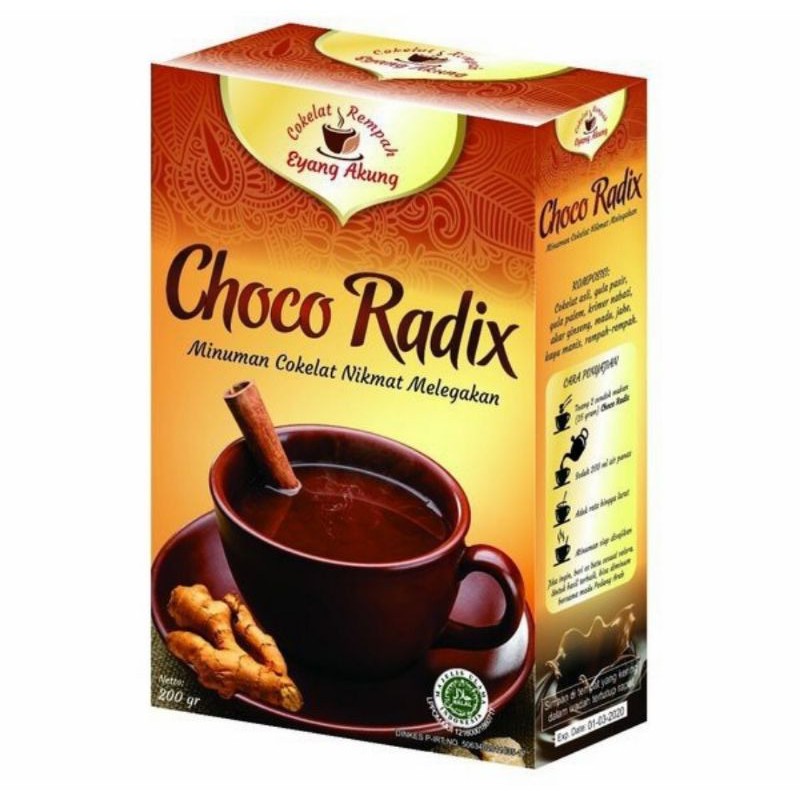 

choco radix Minuman Coklat Rempah / Minuman