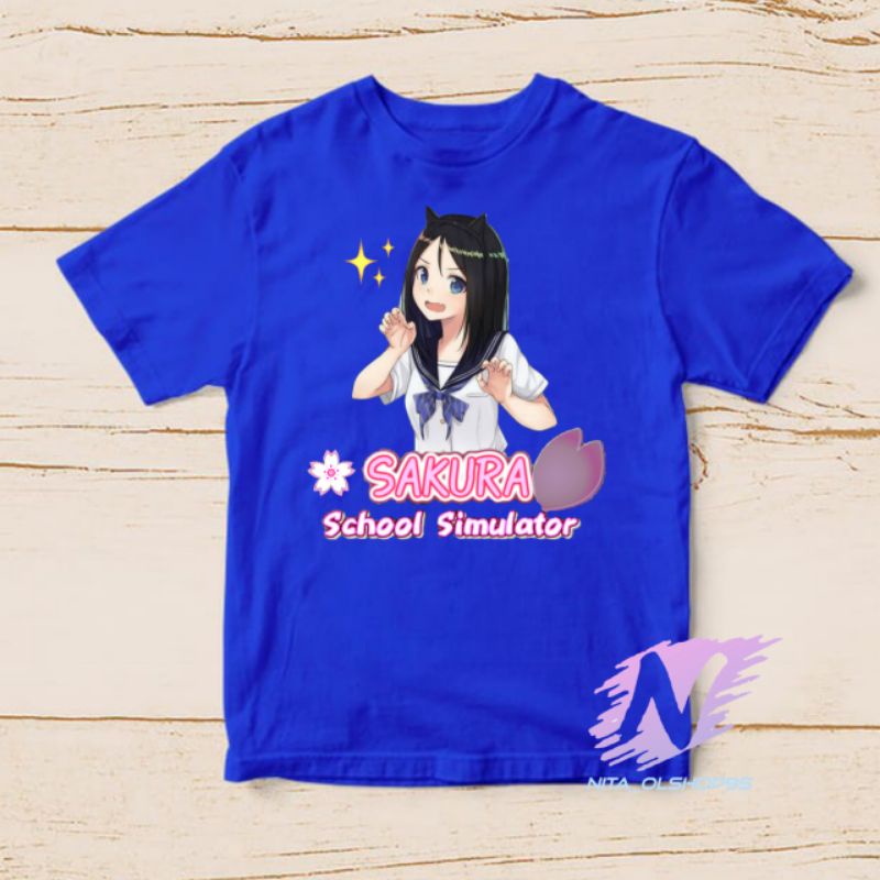 sakura school simulator kaos anak anime school