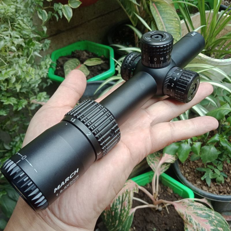 Riflescope march 1.5-5x20ir glass reticle /teleskop buntung