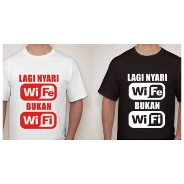 Kaos T-Shirt Wife Wifi Cotton Combed 30s