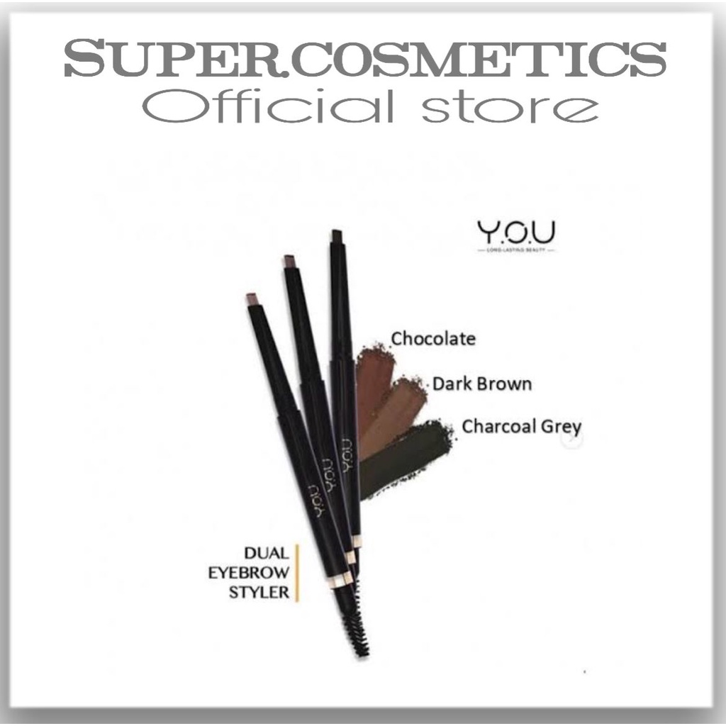 YOU Basic Collection Dual Eyebrow Styler [ Precise Brow Definer/Natural Pigment Brow]