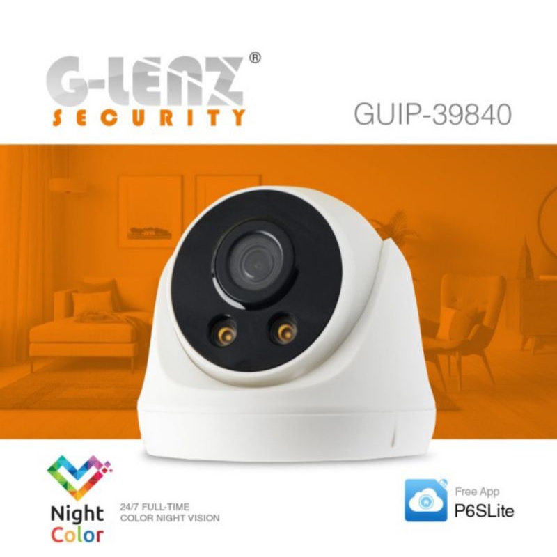 GLENZ CCTV INDOOR NIGHT COLOR TECH - CAMERA GUIP 39840 IPCAMERA 4MP