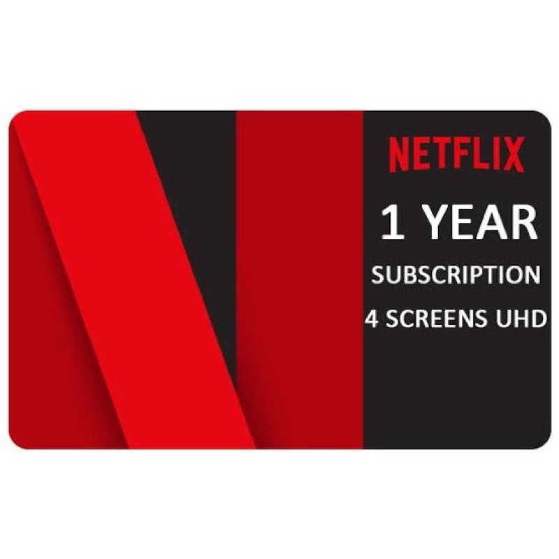 NETFLIX GIFT CARD 1 YEAR UHD