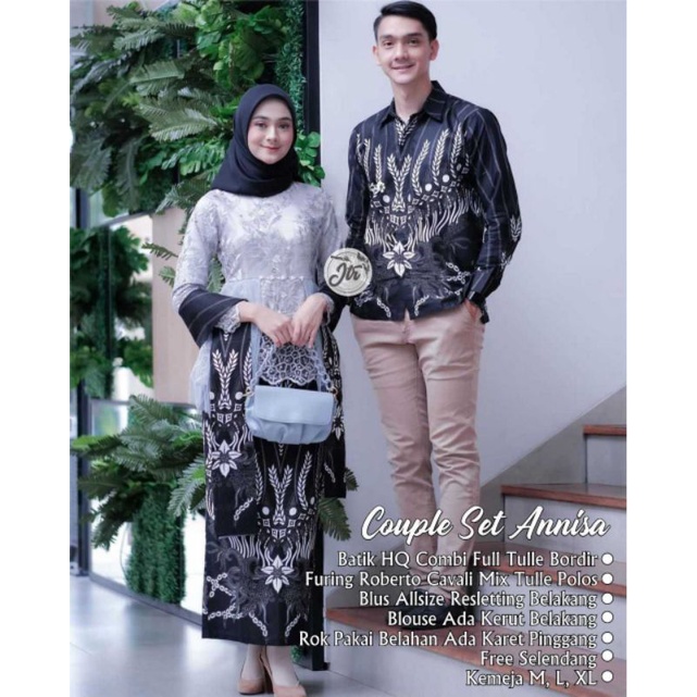 COUPLE KEBAYA BATIK TERBARU// KEBAYA TUNANGAN// KEBAYA WISUDA// BATIK NOVI 002