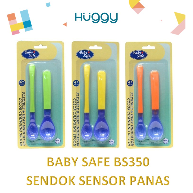 Baby Safe BS350 Flexible &amp; Heat Indicator Spoon Sendok Sensor Panas