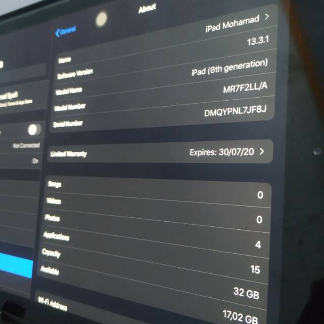 Ipad 6 2018 32gb second