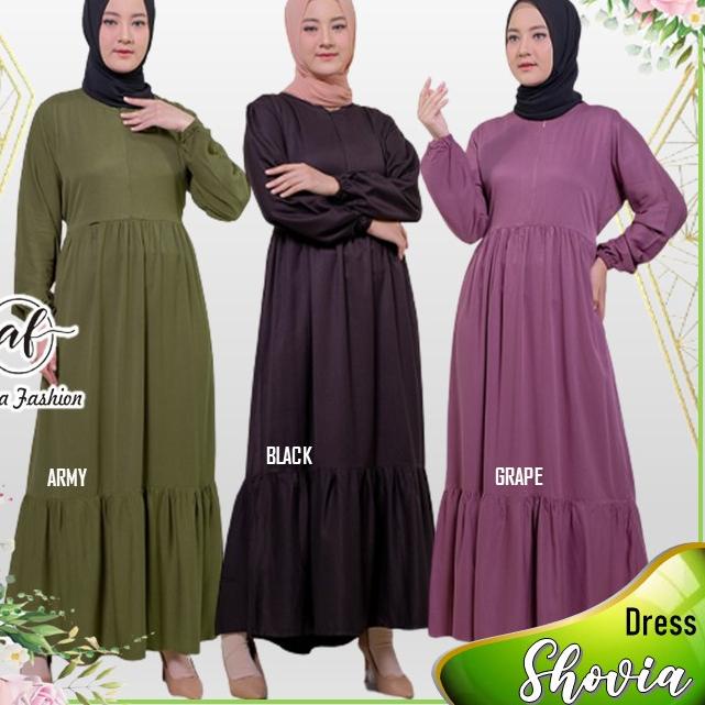 Super Kualitas PAKAIAN WANITA DRESS LENGAN PANJANG HITAM POLOS JUMBO TERBARU