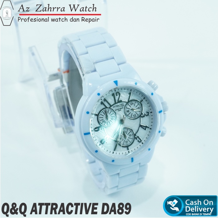 Jam Tangan Pria Wanita Formal  ATTRACTIVE Q&Q QQ QnQ DA89 Original