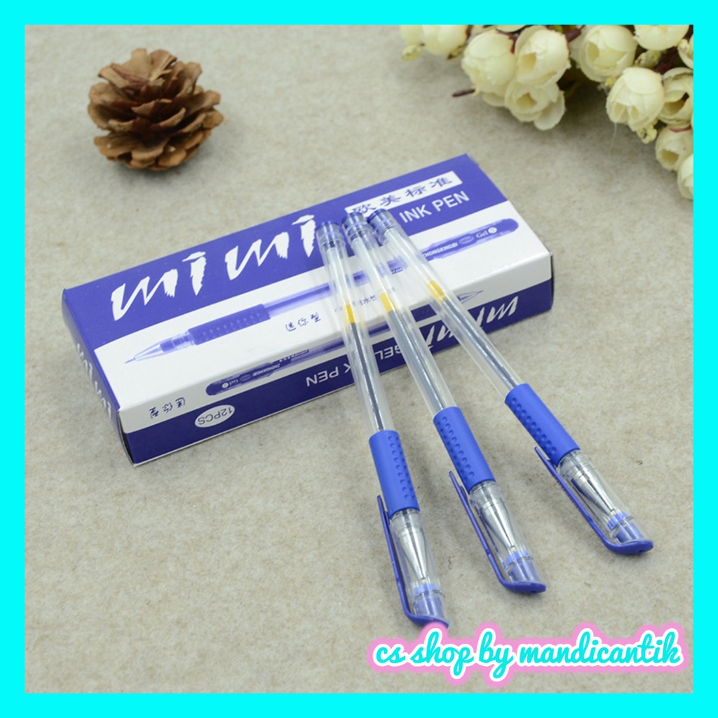 

Pulpen Mimi biru Pen Pena 1Lusin isi 12pcs Alat Tulis Kantor COD
