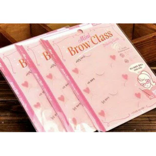 Cetakan Alis Etude 3 in 1 / Mini Eyebrow Class Style Styling Set Gambar Alis Template