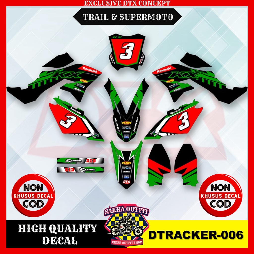 decal dtracker decal dtracker 150 decal dtracker 150 full body decal dtracker Supermoto decal klx dt