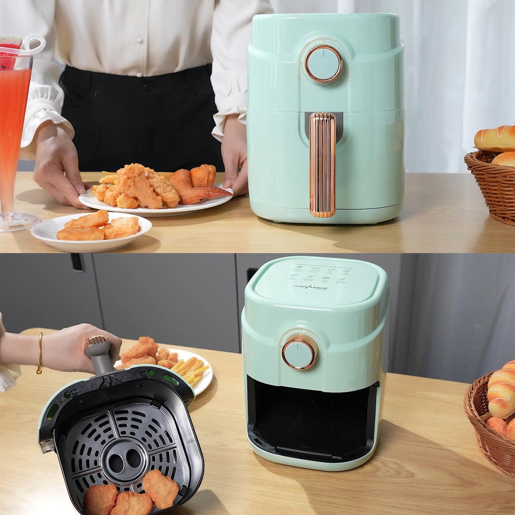 Advance Air Fryer Hemat Daya 2.4L 3L  4L 5L Low Watt Mesin Penggoreng Tanpa MinyakGaransi 1 Tahun