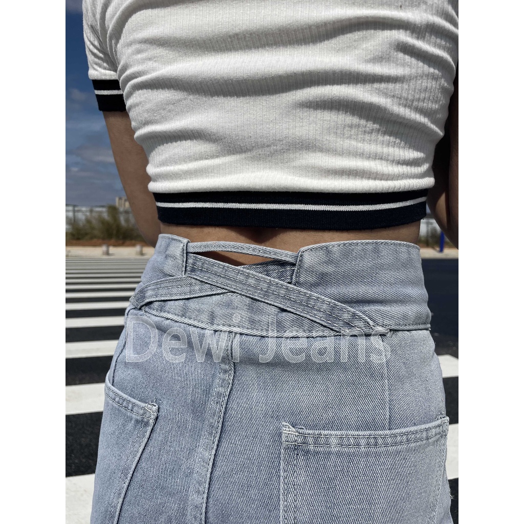 L.A.Outlet J23 Autentik Bulan Natal Celana Panjang HW Kulot Jeans Boyfriend Jeans Korea Jeans Celana Jeans Impor jeans highwaist celana highwaist newjeans jeans korean style celana jeans wanita jeans korea celana jeans kulot Biru Nyaman