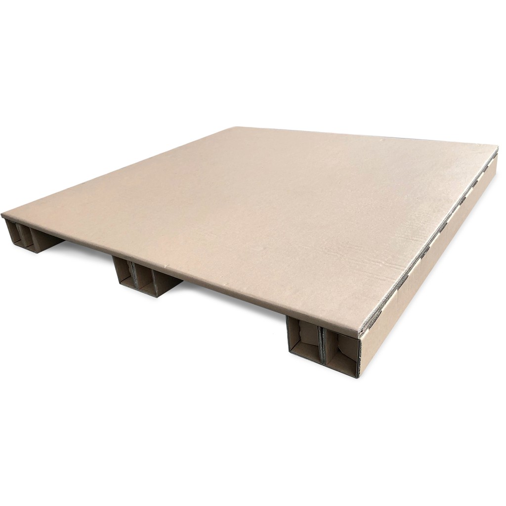 

Pallet Kertas ukuran 110X110X11 Cm. Mampu menahan beban hingga 2 Ton.