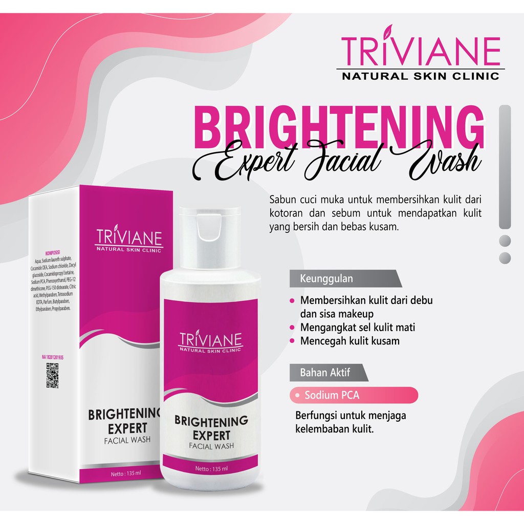 Paket Triviane Whitening GLOW Expert Original / Paket Pencerah Lengkap isi 5 BPOM Aman