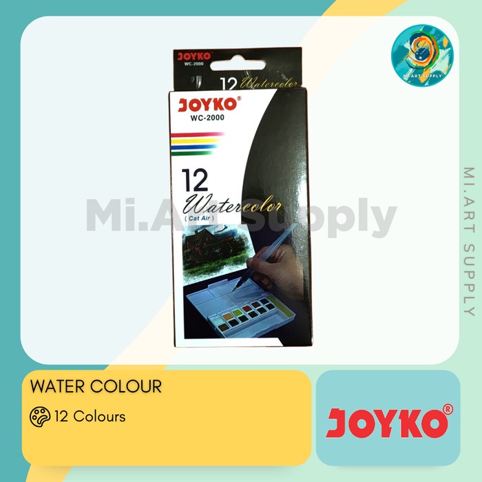

Cat Air/ Watercolour JOYKO WC 12, 24 Warna - 12 WARNA
