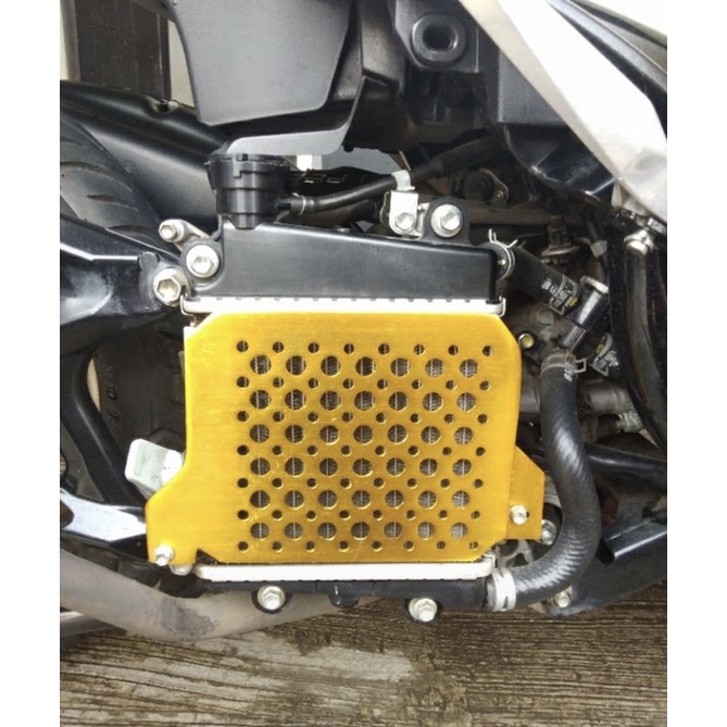 TERMURAH Cover Radiator Aerox Nmax Lexi Tutup Radiator TRG Alumunium CNC 5 Varian Warna Model II