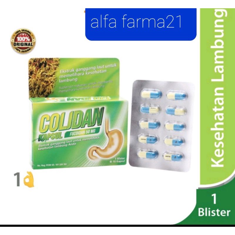 Colidan Fucoidan 50 mg Blister / Vitamin / Suplemen / Vitamin Lambung / Maag / Lambung