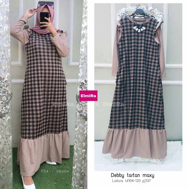 DEBBY Tartan Maxy